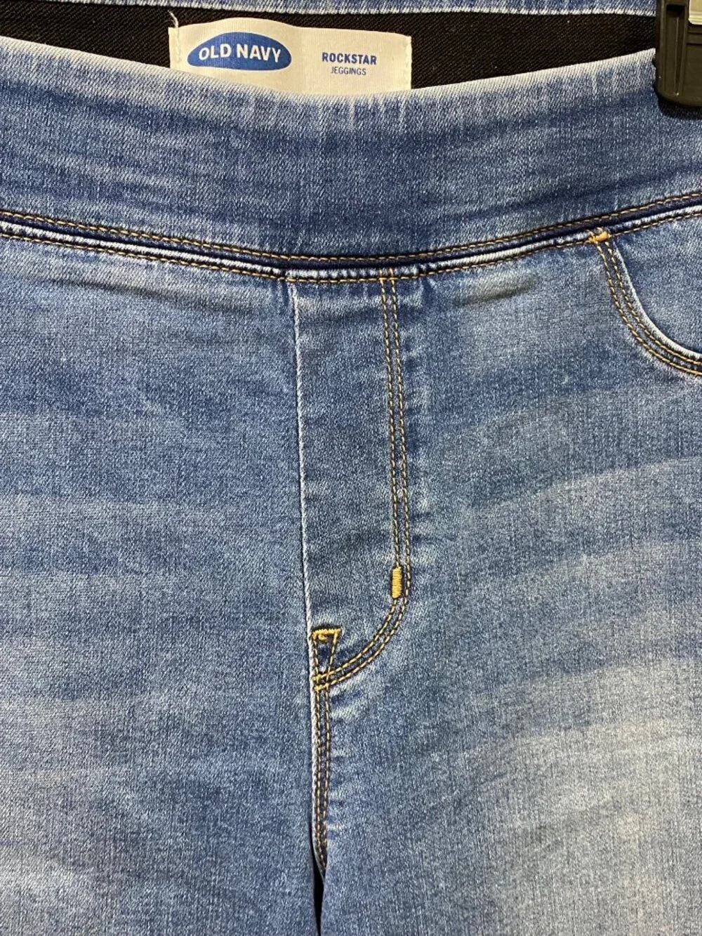 Old Navy Rockstar Jeggings Womens 12 Blue Stretch Pull On Skinny Jeans - Picture 5 of 10